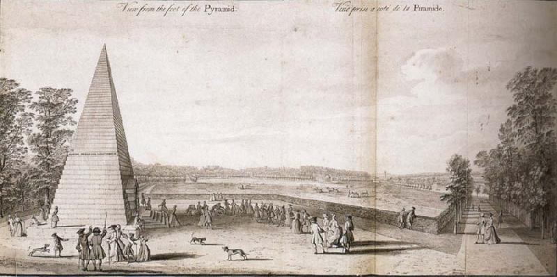 Jacques Rigaud View from the foot of the Pyramid